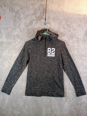 Charcoal Gray Quarter-Zip Girls Hoodie Girls Size 10/12